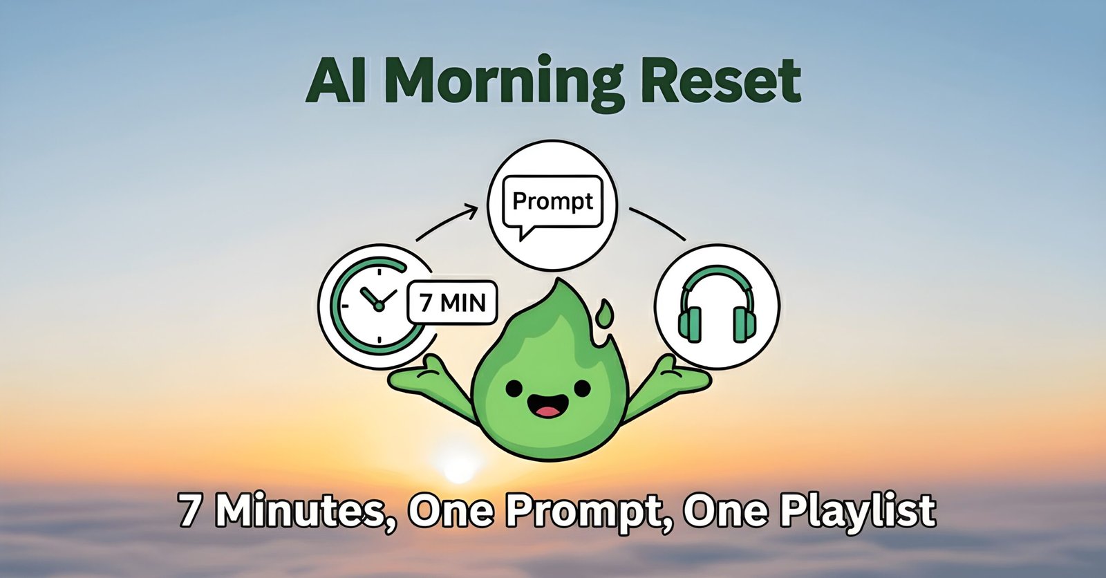 AI Morning Reset: 7 Minutes, One Prompt, One Playlist
